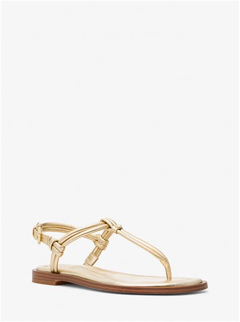 michael kors ankle strap sandals|astra leather t strap sandal.